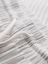 Ombre Clothing Muske viskozno-lanene kratke hlače REGULAR FIT sa prugama – slonovaca kost V1 OM-SRCS-0208 Ombre Clothing