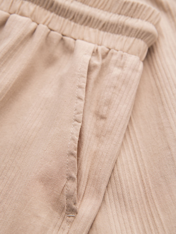 Ombre Clothing Muške strukturirane pamucne kratke hlače – svetlo braon V1 OM-SRCS-0209 Ombre Clothing