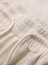 Ombre Clothing Muške strukturirane pamucne kratke hlače – krem V3 OM-SRCS-0209 Ombre Clothing