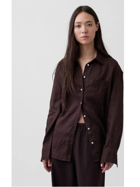 GAP Lanena oversized košulja GAP