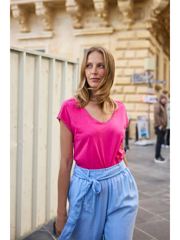 Moodo Pamučna ljubičasta bluza Moodo
