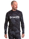 Meatfly Meatfly muška termo majica Avery Black Topography