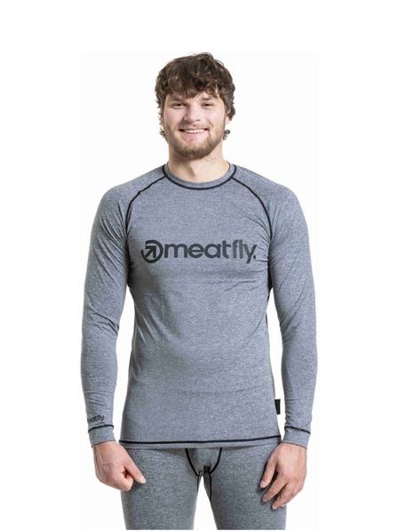 Meatfly Meatfly muška termo majica Avery Charcoal Heather