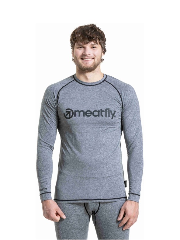 Meatfly Meatfly muška termo majica Avery Charcoal Heather