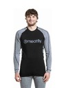 Meatfly Meatfly muška merino majica Carl Charcoal Heather