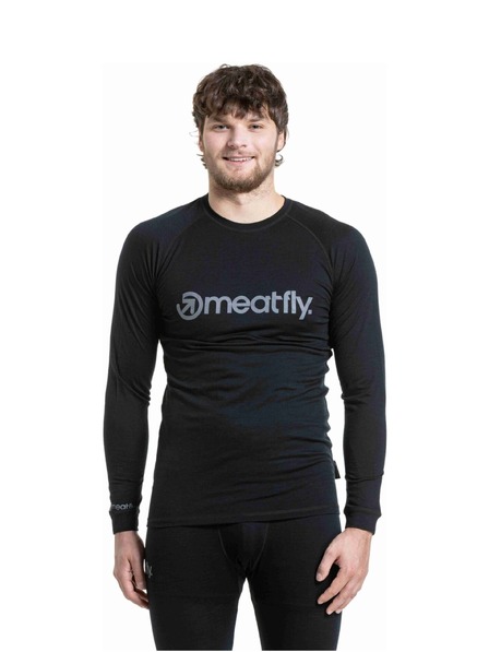 Meatfly Meatfly muška merino majica Bernie Black