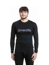 Meatfly Meatfly muška merino majica Bernie Black
