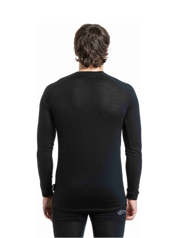 Meatfly Meatfly muška merino majica Bernie Black