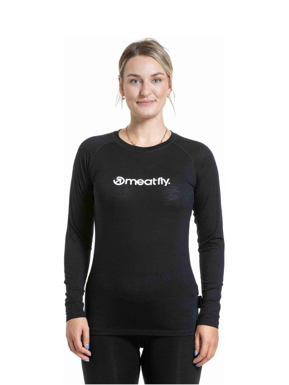 Meatfly Meatfly ženska merino majica Lacey Black