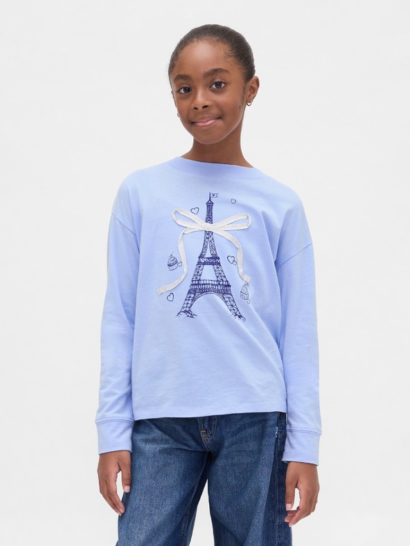GAP Dječja oversize majica s logom Gap & Disney GAP