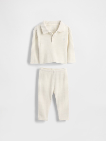 GAP Komplet za bebu s vaflastim uzorkom Softspun Brannan Bear GAP