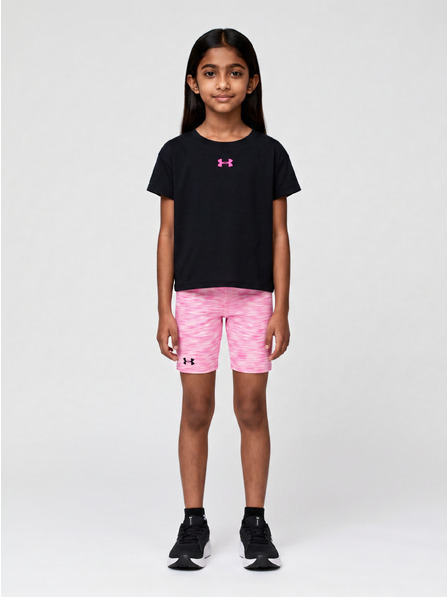 Under Armour Djevojački set Under Armour UA TWIST BIKE SHORT SET-BLK