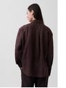 GAP Lanena oversized košulja GAP