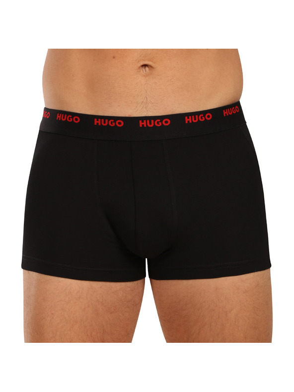 HUGO Set od petero - muške bokserice HUGO crne
