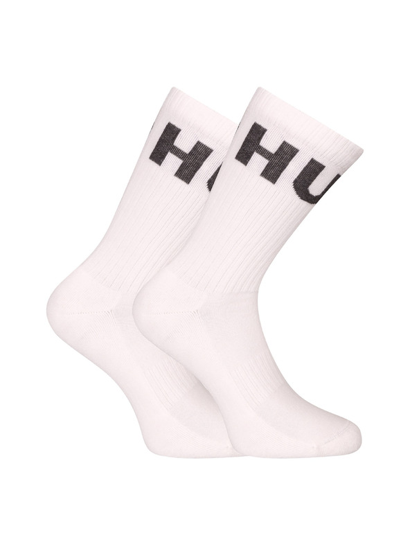 HUGO Set od tri - HUGO visoke čarape bijele