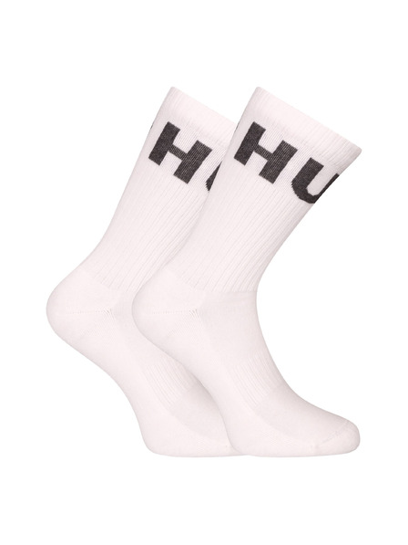 HUGO Set od tri - HUGO visoke čarape bijele