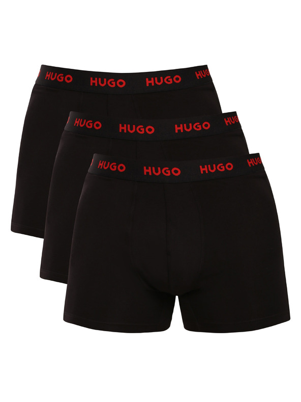 HUGO Set od troje - muške bokserice HUGO crne