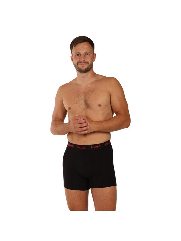 HUGO Set od troje - muške bokserice HUGO crne