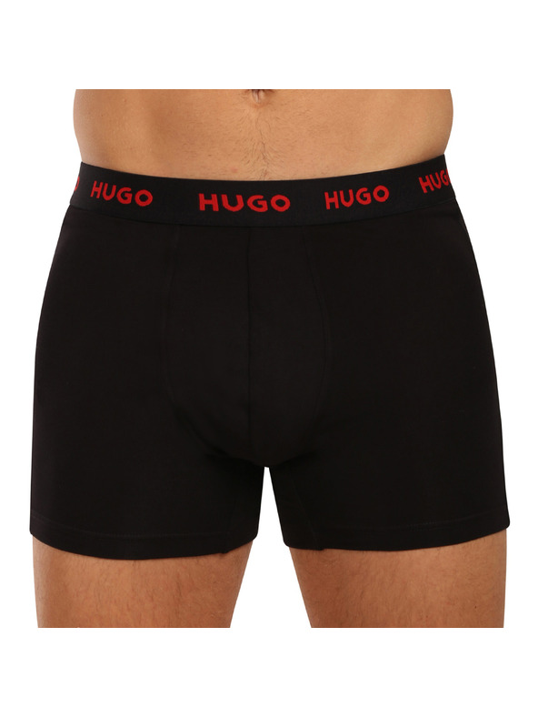 HUGO Set od troje - muške bokserice HUGO crne