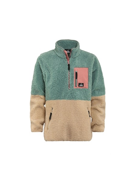 Horsefeathers Ženska flisava hoodie Elvira - frosty green