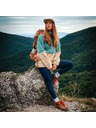 Horsefeathers Ženska flisava hoodie Elvira - frosty green
