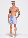 Ombre Clothing Dvobojne muške kupaće gaće od strukturirane materijala – plavo-ljubičaste V2 OM-SRSS-0215 Ombre Clothing