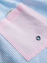 Ombre Clothing Muške dvobojne kupaće gaće od teksturirane materijala – plavo-ružičaste V3 OM-SRSS-0215 Ombre Clothing