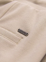 Ombre Clothing Viskozne muške kratke hlače s elastičnom strukom – bež V3 OM-SRCS-0206 Ombre Clothing