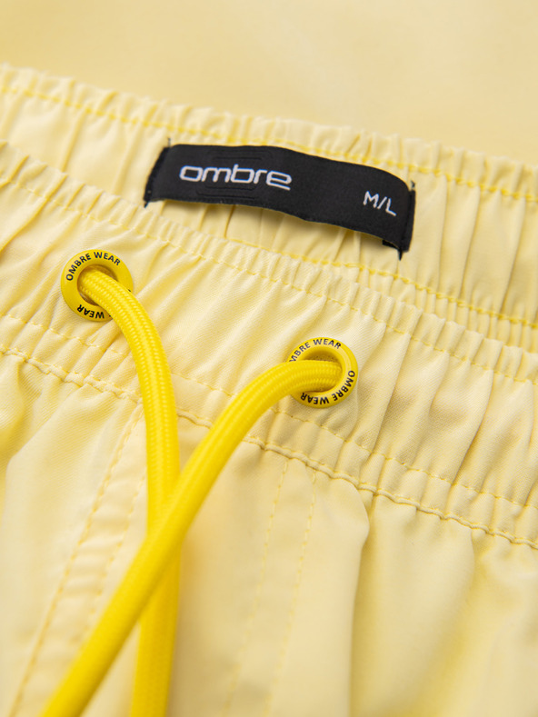 Ombre Clothing Muške kupaće gaće od tkanine s матном površinom – žute V2 OM-SRSS-0216 Ombre Clothing
