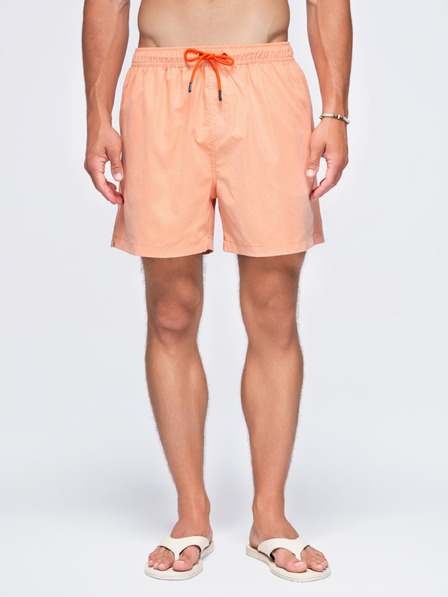 Ombre Clothing Muške kupaće gaće od tkanine s матном površinom – pastelno narančaste V3 OM-SRSS-0216 Ombre Clothing