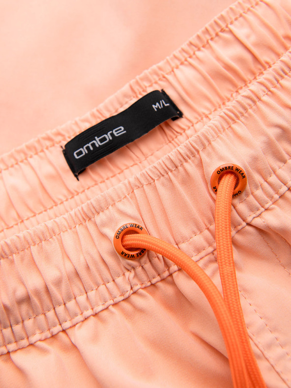 Ombre Clothing Muške kupaće gaće od tkanine s матном površinom – pastelno narančaste V3 OM-SRSS-0216 Ombre Clothing