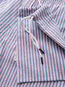 Ombre Clothing Muške kupaće gaće od teksturirane prugaste materijala – prigušene plave V3 OM-SRSS-0214 Ombre Clothing
