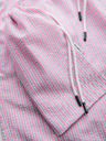 Ombre Clothing Muške kupaće gaće od teksturirane prugaste materijala – ružičaste V2 OM-SRSS-0214 Ombre Clothing