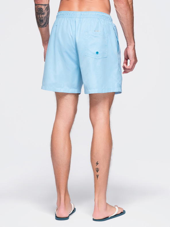 Ombre Clothing Muške kupaće gaće od tkanine s матном površinom – svijetlo plave V5 OM-SRSS-0216 Ombre Clothing