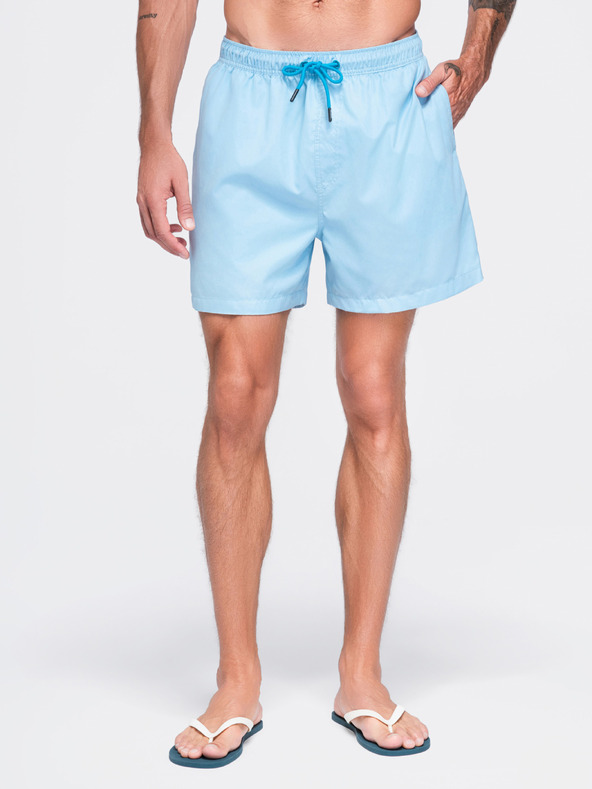 Ombre Clothing Muške kupaće gaće od tkanine s матном površinom – svijetlo plave V5 OM-SRSS-0216 Ombre Clothing