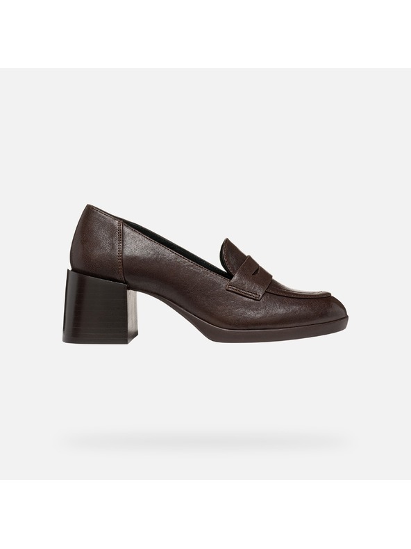 Geox Tamno smeđa ženska obuća na petu Geox Walk Pleasure 55T
