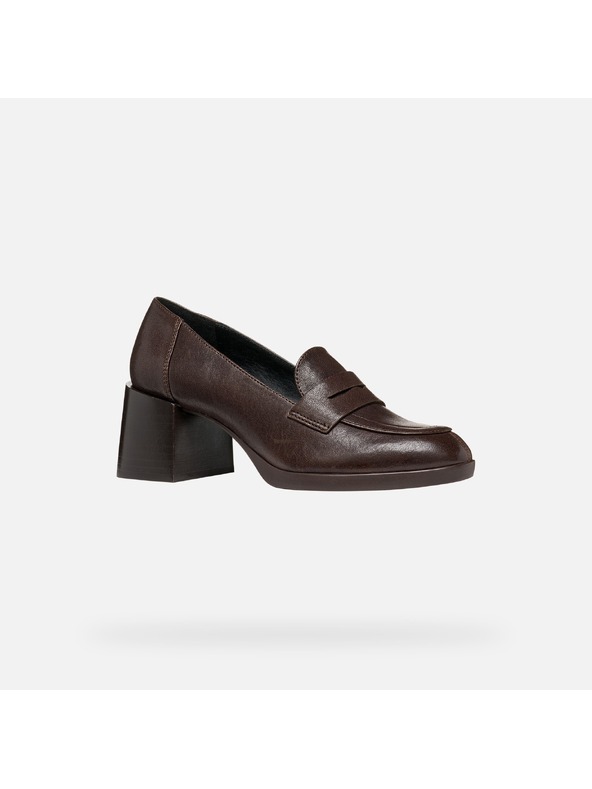 Geox Tamno smeđa ženska obuća na petu Geox Walk Pleasure 55T