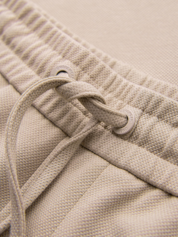 Ombre Clothing Muške viskozne hlače tipa čino sa gumom u struku – bež V3 OM-PACP-0306 Ombre Clothing