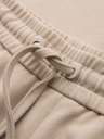 Ombre Clothing Muške viskozne hlače tipa čino sa gumom u struku – bež V3 OM-PACP-0306 Ombre Clothing
