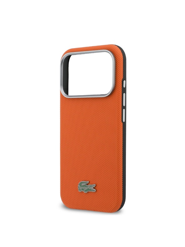 Lacoste Lacoste PVC Petit Pique Semi Wrap MagSafe Stražnji zaštitni poklopac za iPhone 17 Pro Max Orange