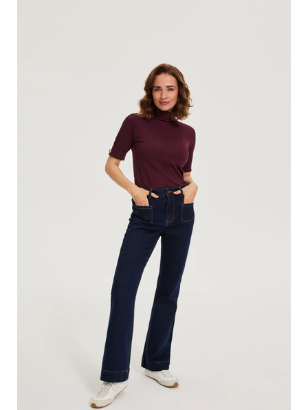Moodo Bootcut farmerke tamno plave Moodo
