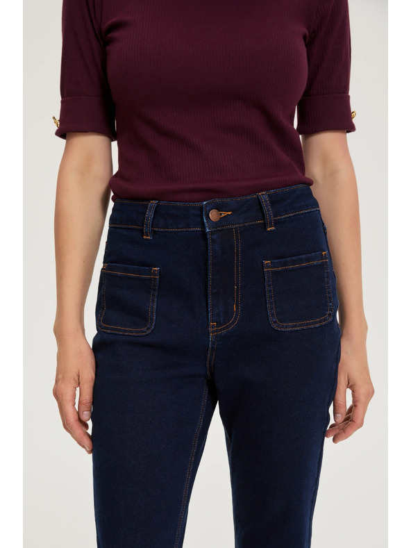 Moodo Bootcut farmerke tamno plave Moodo