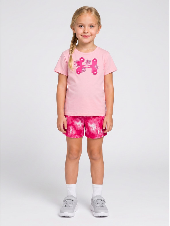 Under Armour Djevojčački set Under Armour UA PRINTED BIKE SHORT SET