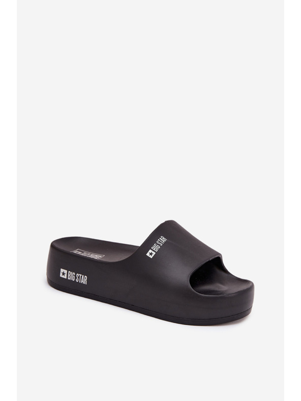 BIG STAR SHOES Ženske papuče na masivnoj platformi Big Star – crne