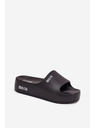 BIG STAR SHOES Ženske papuče na masivnoj platformi Big Star – crne