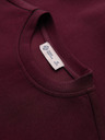 Ombre Clothing Muška dukserica s okruglim izrezom i vezom na prednjem dijelu – bordo V2 OM-SSNZ-0267 Ombre Clothing