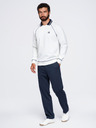 Ombre Clothing Muška dukserica s vezom i kontrastnim ovratnikom – tamno plava V1 OM-SSNZ-0269 Ombre Clothing