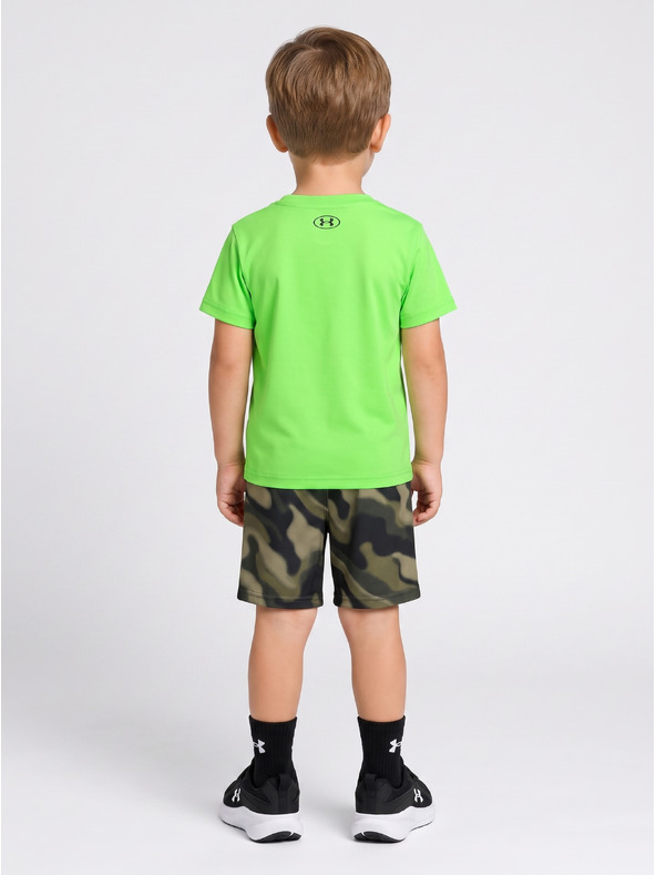 Under Armour Dječački set Under Armour UA TECH PRINTED SS SHORT SET-GRN