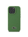 Lacoste Lacoste Iconic Petit Pique Woven Logo MagSafe Stražnja Zaštita za iPhone 16 Pro Green