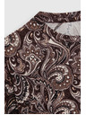 Moodo Smeđa bluza sa paisley uzorkom Moodo